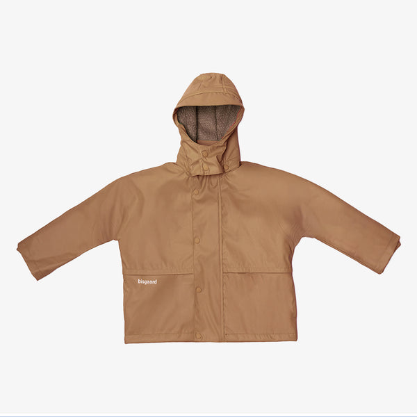 bisgaard aarhus rain jacket wool caramel