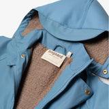 bisgaard aarhus rain suit wool pigion blue